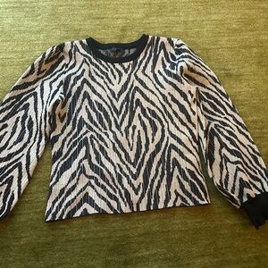 Animal print sweatshirt